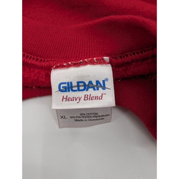 True Value Vintage Paint Splatter Red Gildan Heavy Crewneck Sweatshirt Size XL - Picture 3 of 7